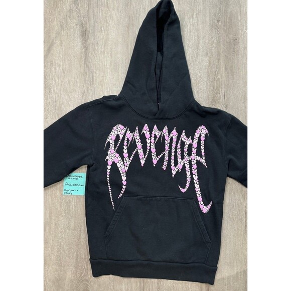 Revenge Pink Broken Hearts Hoodie S - Picture 1 of 5